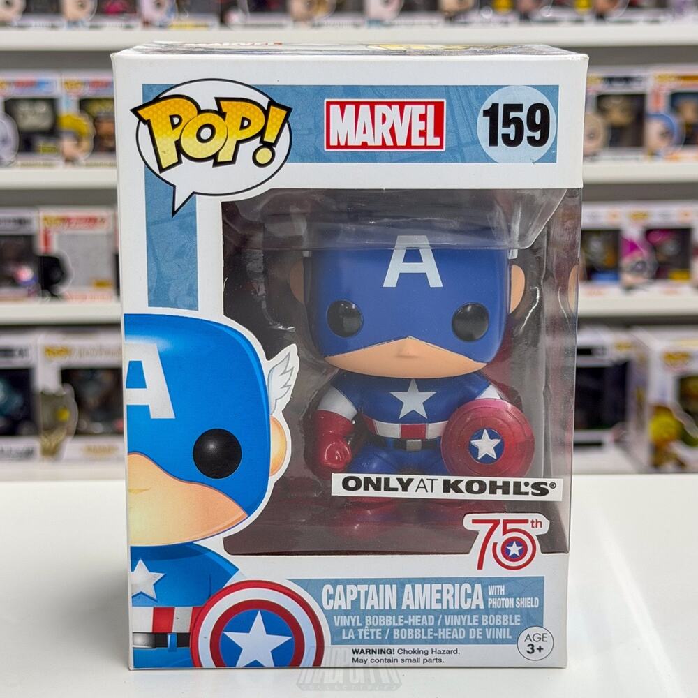 Funko Pop Marvel Captain America with Photon Sheild Kohl's 159 Toy Vinyl Figure